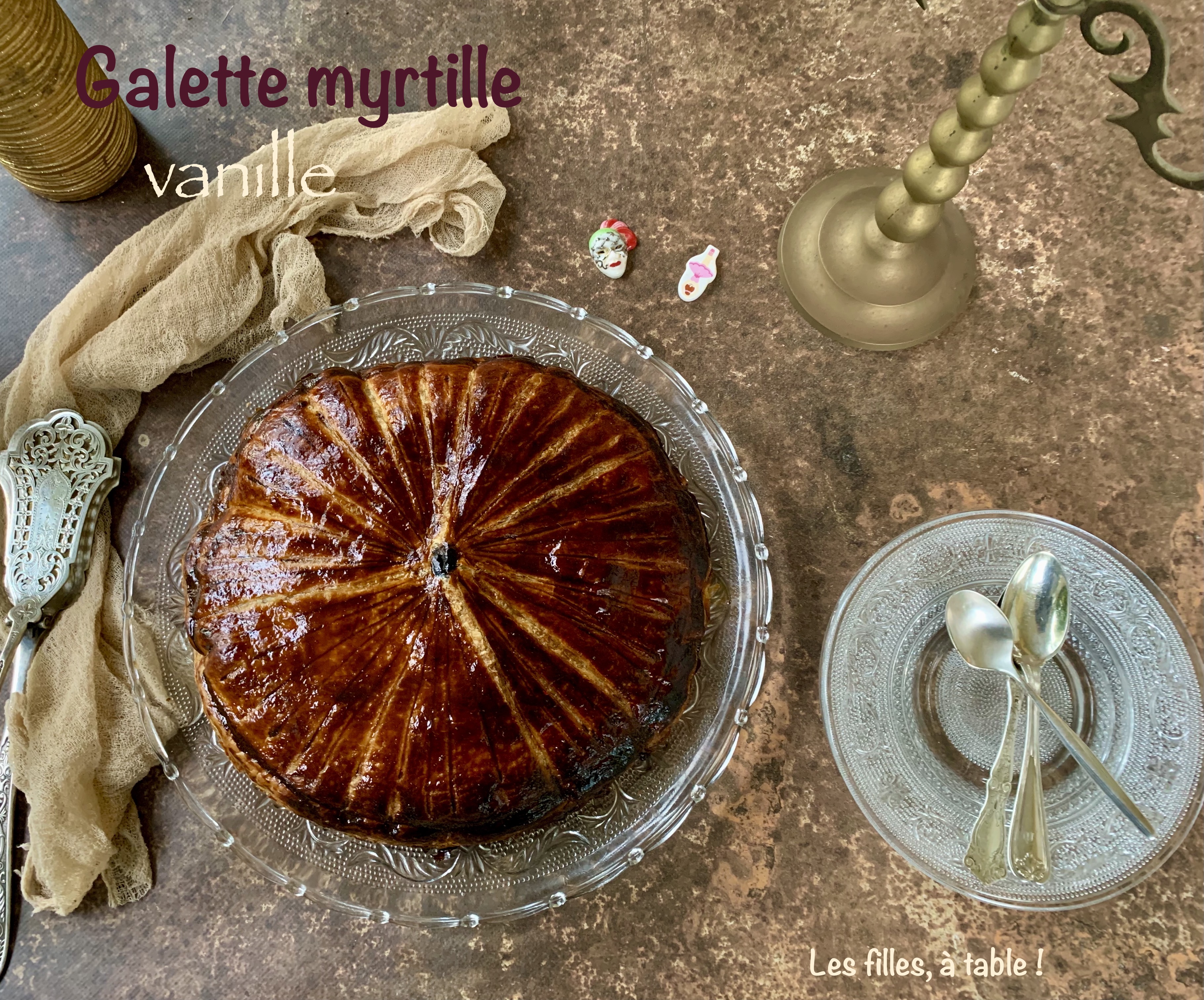 Galette myrtille vanille