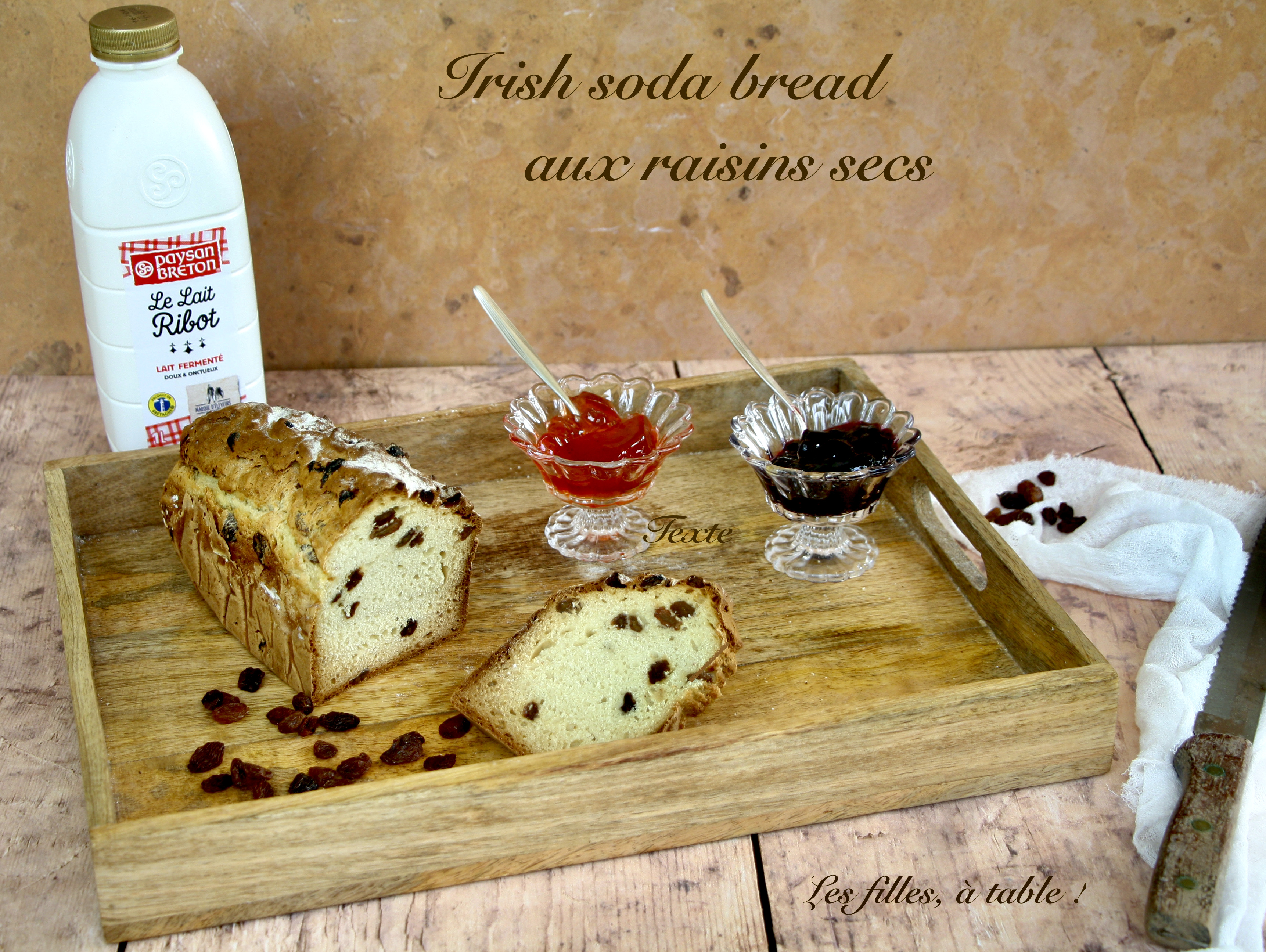 Irish soda bread aux raisins secs