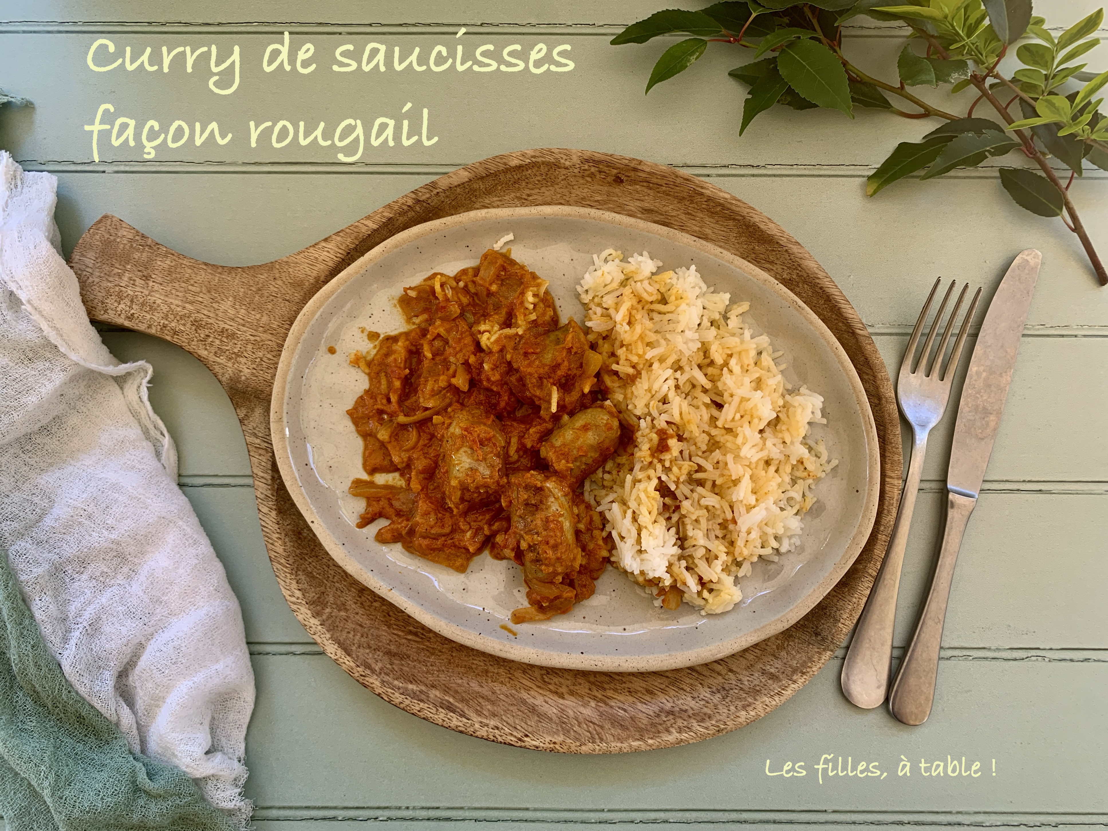 Curry de saucisses façon rougail