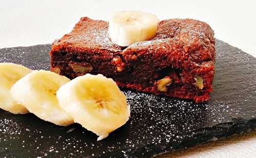 Brownie Fondant Choco-Banane (mon frigo me dit merci #2)
