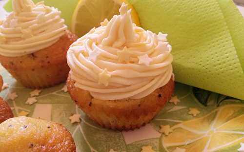 Cupcake citron-pavot