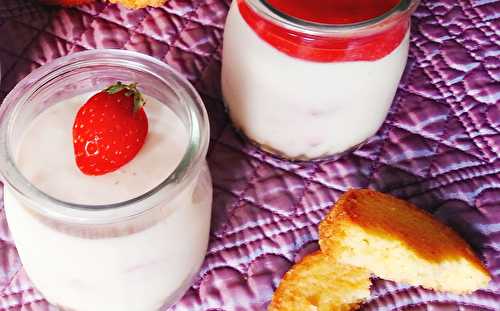 Panna Cotta Façon Tarte Aux Fraises