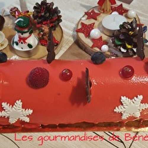 Bûche chocolat/fruits rouges