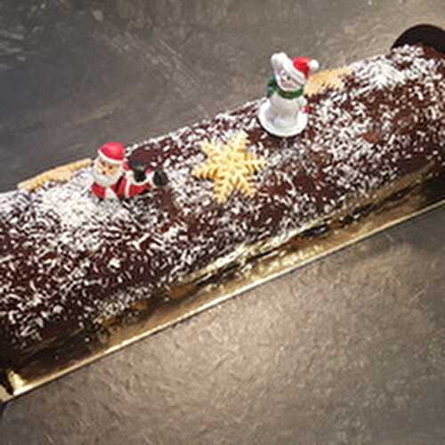 Bûche chocolat/noix de coco