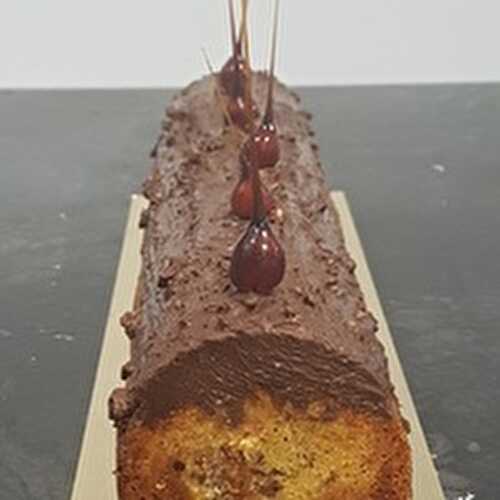 Cake marbré chocolat/noisette