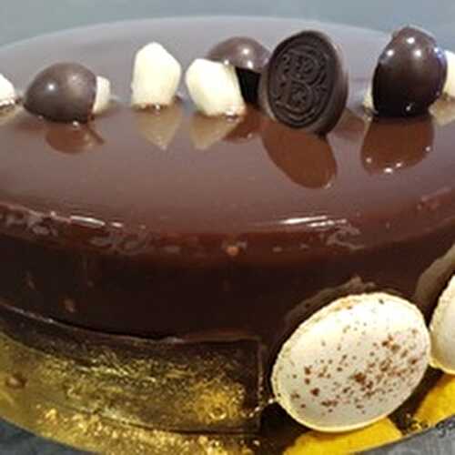 Entremet façon Poire Belle Hélène