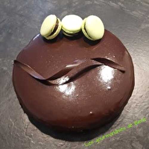 Entremet menthe/chocolat