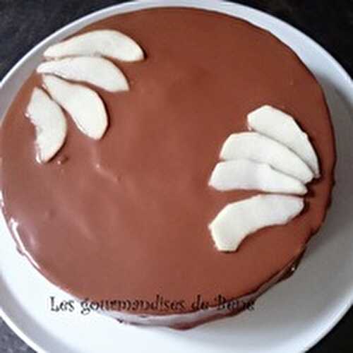 Entremet poire/chocolat