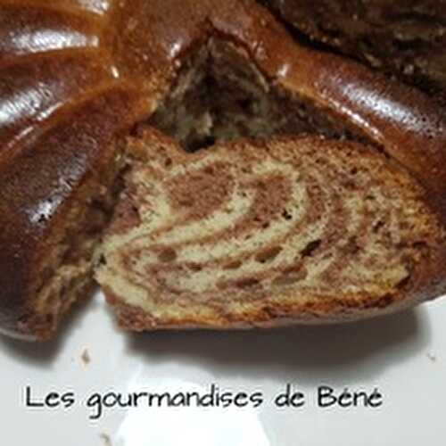 Gâteau au yaourt zébré