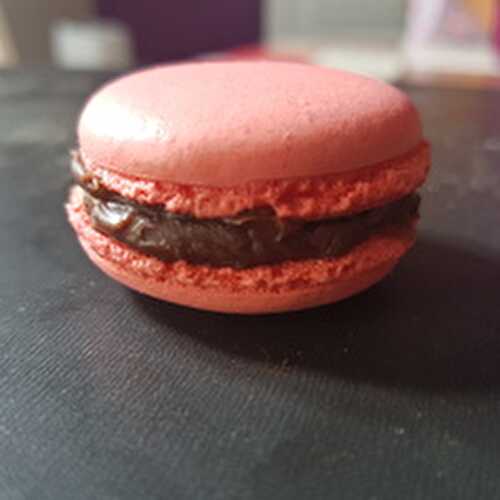 Macaron chocolat/caramel