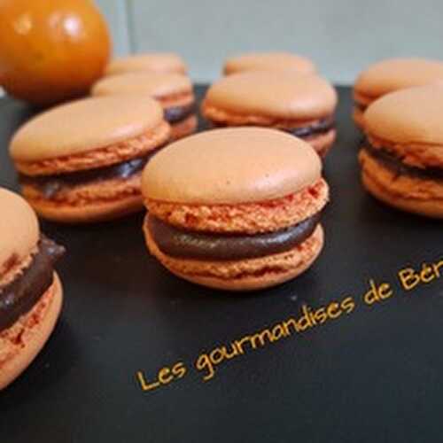 Macarons chocolat/mandarine