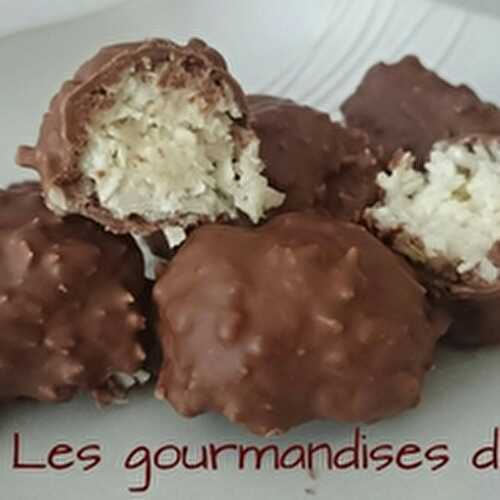 Rochers à la noix de coco façon Bounty