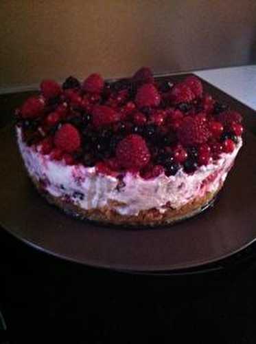 Cheesecake aux fruits rouges et à la vanille . - Les Gourmandises de Bénédicte 
