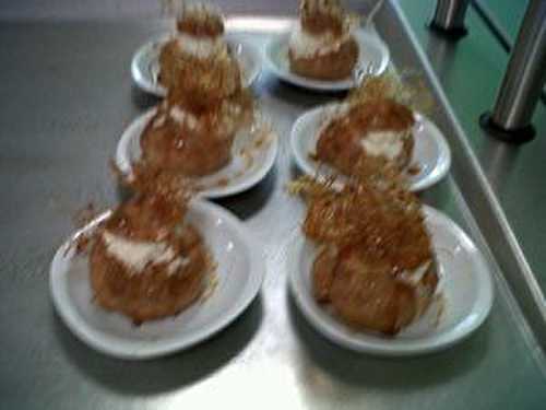 Choux chantilly et son caramel