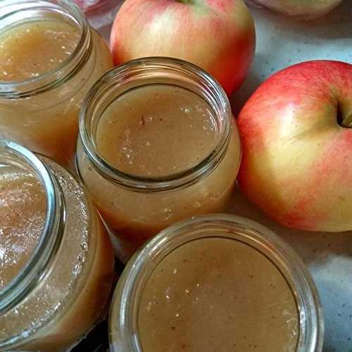 Compotes maison  aux fruits bio et de saison à la vanille équitable .