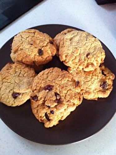 Cookies aux Cranberries et à l 'extrait de vanille