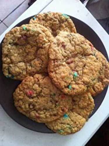 Cookies aux m&m's et à l'extrait de vanille - Les Gourmandises de Bénédicte 