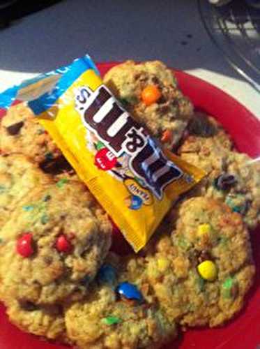 Cookies aux M&M'S extrait de vanille.