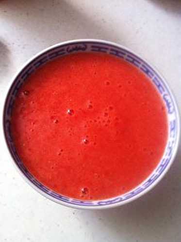 Coulis de fraises maison