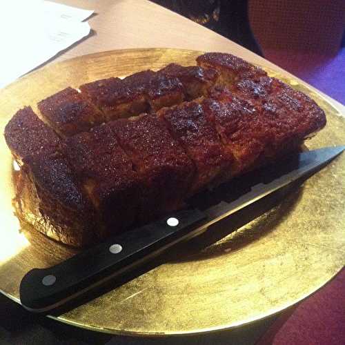 Gâteau pour France Bleu Hérault , aux pommes vanille en poudre et sucre Muscovado .