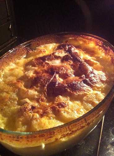 Gratin à la façon Dauphinoise au Muscat de Lunel .