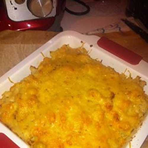 Gratin de Choux Fleur gratiné à la béchamel maison au poivre de Cubèbe.