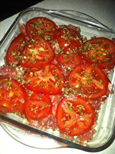 Gratin de tomates farcies à l'huile d'olive et ciboulette . - Les Gourmandises de Bénédicte 