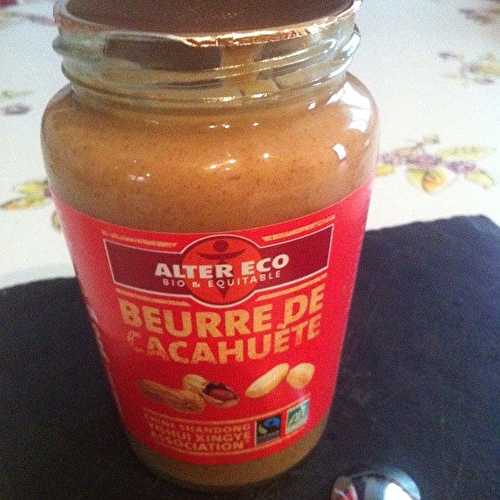 Le beurre de cacahuète de chez Alter Eco un nouveau produit .