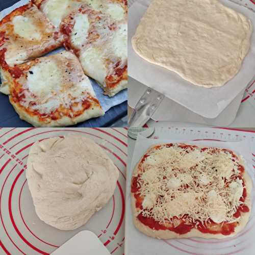 Ma pizza  mozzarella tomates aux herbes sans gluten cuite au BBC