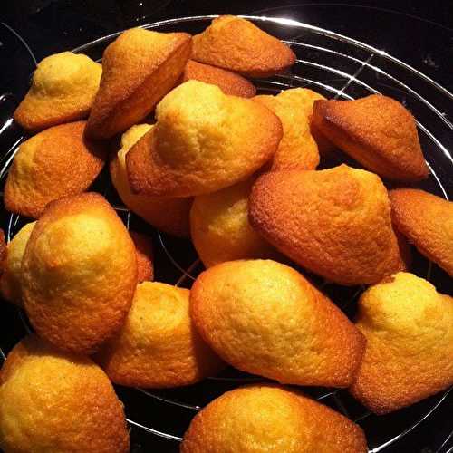 Madeleines à la vanille à 4 mains