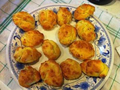 Madeleines au Bleu d'Auvergne.