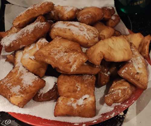 Mes bugnes maison sans gluten à la vanille.