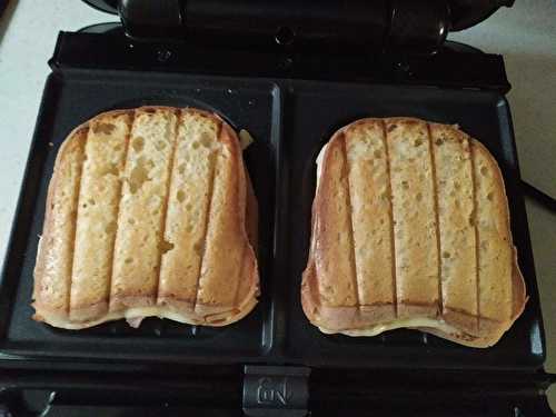 Mes croques Monsieurs sans gluten au chèvre jambon Italien tomates séchées