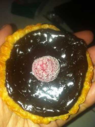 Mini tartelettes ganache chocolat noix de pécan