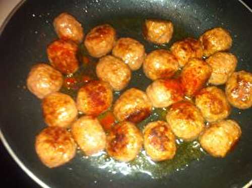 Minis boulettes de veau au paprika fumé