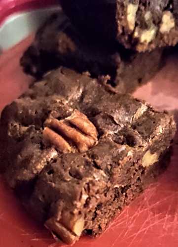 Mon brownies vegan aux noix de pécan sans gluten au cake factory.