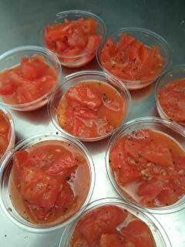 Petites compotées de tomates du pays au Muscat de Lunel et poivre noir . - Les Gourmandises de Bénédicte 