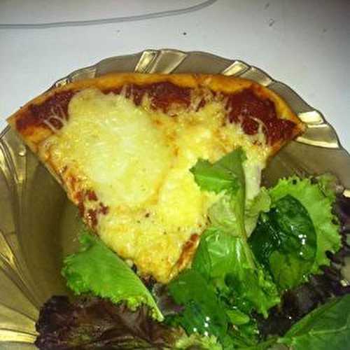 Pizza mozza Pélardon sauce tomate au poivre noir. - Les Gourmandises de Bénédicte 