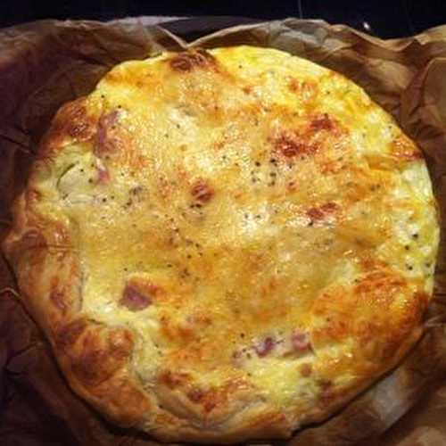 Quiche jambon fromage au poivre long noir