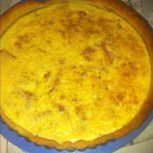 Quiche lorraine râpé et au mélange paprika