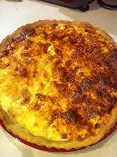 Quiche maison à la Tome de Savoie lardons Paprika