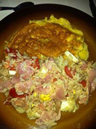 Salade de riz et son omelette. - Les Gourmandises de Bénédicte 