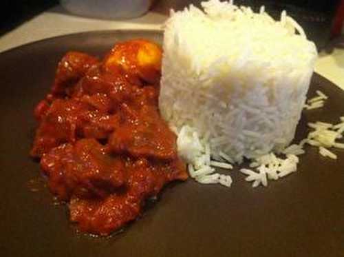 Sauté de joue de porc au citron oignons grillés piment d 'espelette et son riz basmati