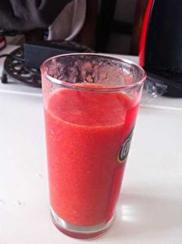 Smoothie fraises citrons.