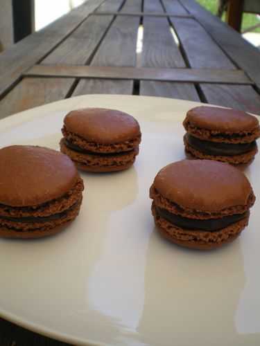 Macarons au chocolat