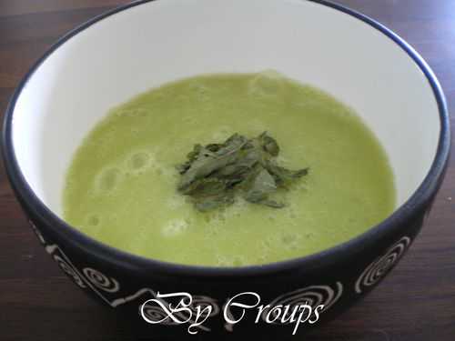 Soupe de courgettes au cumin