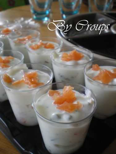 Verrine fromage blanc / saumon