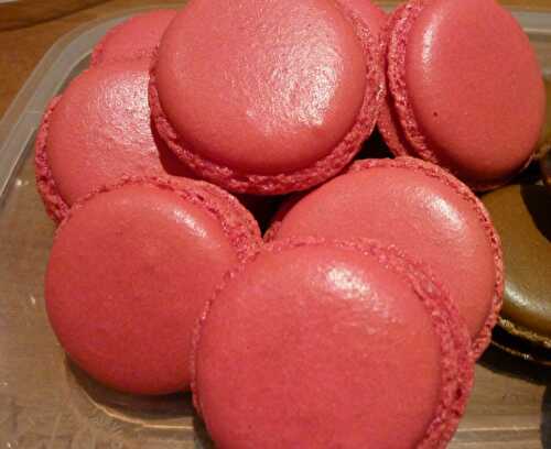 Macarons chocolat ou framboise