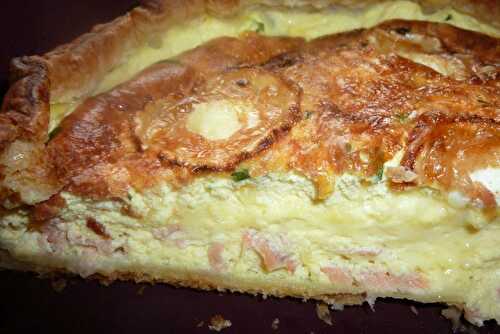 Quiche chèvre et saumon