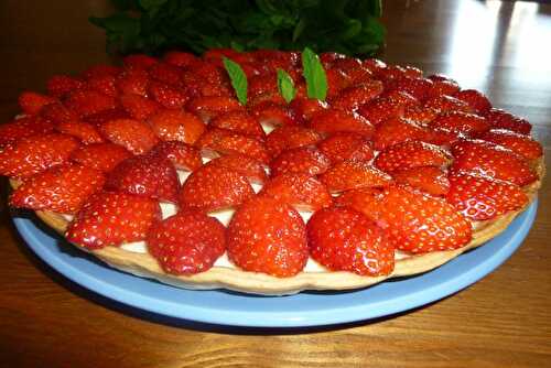 Tarte aux fraises à la crème d'amande